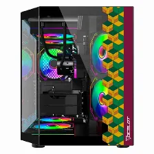 Gabinete Ocelot Gaming Black Mizu Psu No, Negro